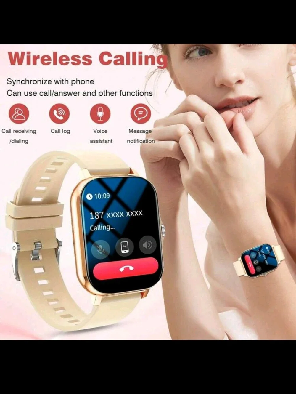Smart Fitness Watch - Pink